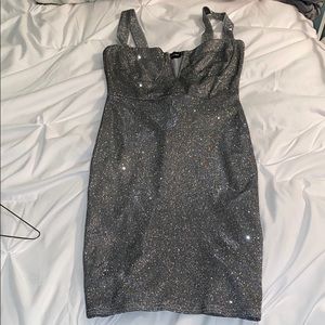 Sparkly silver dress